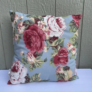 Pottery Barn Outdoor Pillow(only one )Floral Print 18''x18''x5'' outdoor pesant - Picture 1 of 13