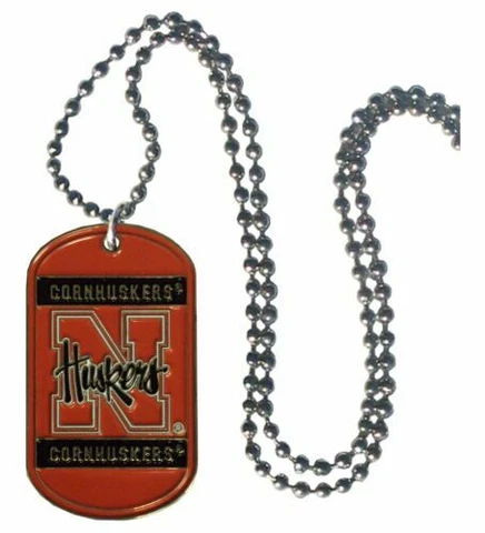 Nebraska Cornhuskers Dog Tag Necklace NCAA Cover