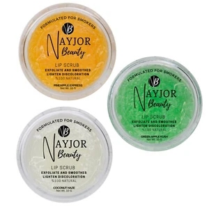 Lip Scrub Set – Green Apple, Coconut & Pineapple Exfoliating & Moisturizing - Picture 1 of 2
