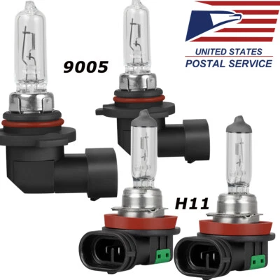 Kit de bombillas halógenas 9005 H11 para Nissan Pathfinder 1999-2004 alto/bajo 3400 k Foto 1 de 4