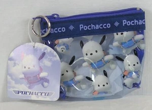 Pochacco Mini Bolsa Cartera Bolso Llavero Cremallera De Colección Sanrio 2000 Nuevo con Etiquetas - Imagen 1 de 3