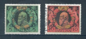 Bayern 1911 Anniv. Regency of Prince Luitpold Briefmarkensatz. Gebraucht. Sg 154-155 - Bild 1 von 2