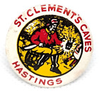 Vintage St Clement's Caves Hastings Przemytnicy Przygoda East Sussex Odznaka (P834)