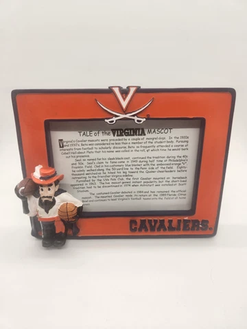 VIRGINIA CAVS CAVMAN SPORTS FOOTBALL BASKETBALL 3D MASCOT PHOTO FRAME NEW Cover