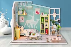Nordic Style Miniature Dollhouse Kit DIY Handcrafted Room Set Japan - Photo 1/4