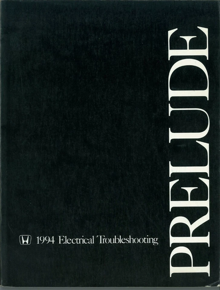 Honda Prelude 1994 solución de problemas eléctricos taller manual de servicio diagnóstico OEM Foto 1 de 4