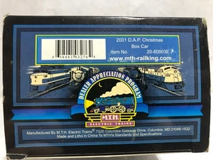 O scale MTH 2001 Dealer Appreciation Program Christmas Boxcar 20-80003E MIB - Picture 1 of 3