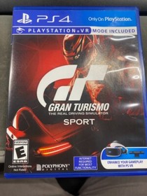 Gran Turismo Sport VR - PlayStation 4 Sony (PS4) Very Good, Free Shipping!