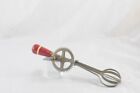 Vintage Ecko Red High Speed Egg Beater Rotary Hand Mixer Portable Mixer