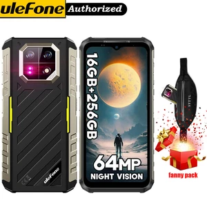 Ulefone Armor 22 Rugged Cell Phones 16GB+256GB 64MP+64MP Night Vision Smartphone