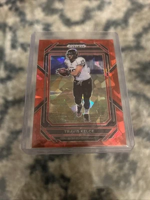 2023 Panini Prizm Draft Picks - Travis Kelce #95 Red Ice Prizm - Image 1 of 2