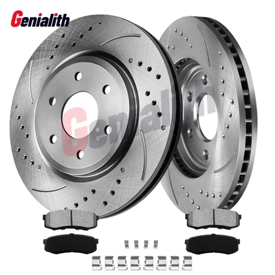 REAR Disc Rotors & Ceramic Brake Pads for Toyota Sequoia 4Runner Lexus GX470 - Image 1 of 4