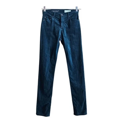 Pantalones Stevie de terciopelo recto ajustados al tobillo ANTHROPOLOGIE Adriano Goldschmied 25 R Foto 1 de 4