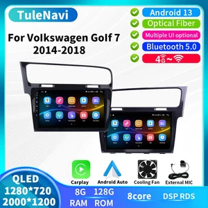 For VW Volkswagen Golf7 Golf 7 Multimedia GPS Screen Android CarPlay Car Radio - Picture 1 of 40