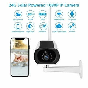 1080P HD Energía Solar 4G Cámara IP Seguridad CCTV Impermeable Cámara Visión Nocturna - Imagen 1 de 12