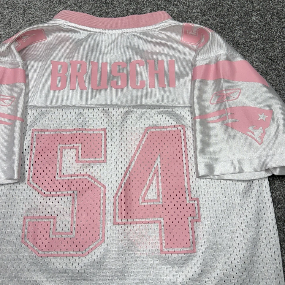 Camiseta Tedy Bruschi New England Patriots Niñas Grandes Niños NFL Fútbol Reebok Foto 1 de 4