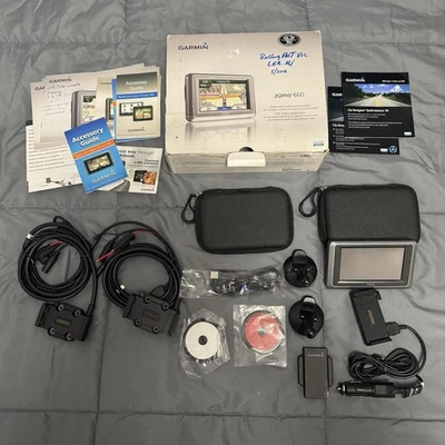 Garmin Zumo 660 Motorcycle GPS Unit + Accessories Tested Working - Image 1 of 4