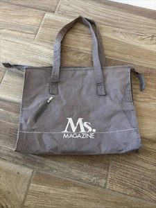 Vintage Ms Magazine grau/lila Canvas Tasche - Gloria Steinem 70er Jahre - Bild 1 von 9