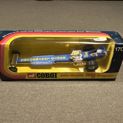 Mettoy Corgi #170 "John Woolfe" Dragster, window boxed new in original box H6 - Image 1 of 4