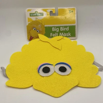 Disfraz de Plaza Sésamo Máscara de Fieltro Pájaro Grande Disfraz para Niños Juegos con disfraces Amarillo Nuevo con Etiquetas Foto 1 de 4