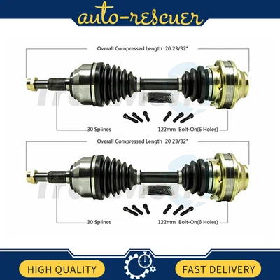 Juego de 2 ejes delanteros SurTrack CV para Volkswagen Touareg y Audi Q7 Foto 1 de 2
