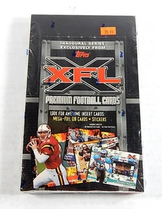 Topps Football XFL 2001 serie inaugural caja sellada (24 paquetes) - Imagen 1 de 2