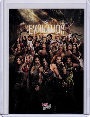 2025 Topps Now WWE #EVOL Evolution Ripley Lynch Bliss Belair Poster Card In Hand - Image 1 of 2