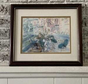 Raoul Dufy gerahmter und mattierter Aquarelldruck - "Le Jardin" - Bild 1 von 6