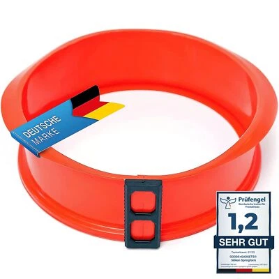 Silikon Springform Antihaftbeschichtete Kuchen Backform Silikonform mit Glasb... - Bild 1 von 4