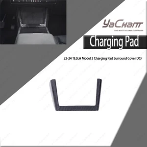 IN STOCK Dry Carbon Charging Pad Surround Cover per Tesla Model 3 2023-2024 - Foto 1 di 24