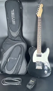 Squire By Fender, Telecaster Standard, 6 String Black Electric Guitar, Soft Case - Picture 1 of 23