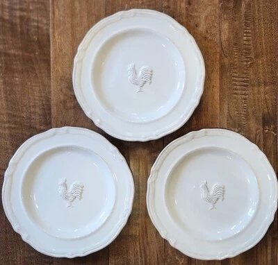 Juego de 3 platos de ensalada Williams Sonoma Marketplace ROOSTER Farmhouse (9,25") Foto 1 de 4