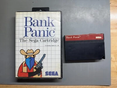 Sega Master System - Bank Panic - Cart & Box - Tested Working - PAL - Image 1 of 4