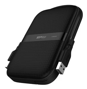 2TB Silicon Power Armor A60 Shockproof Portable Hard Drive USB3.2 Black Edition - Picture 1 of 4