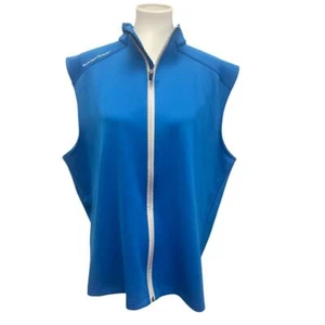 Sun Mountain Mens XL PolySpandex Thermal Wear Sleeveless Full Zip Vest - Picture 1 of 4