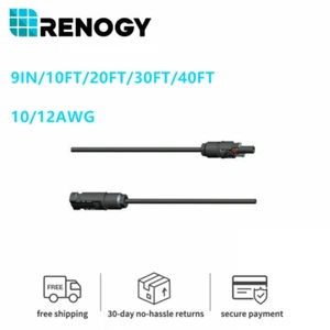 Renogy Adapter Kit Solarkabel Kabel mit M+F Steckverbindern Panel zum Laden Controller - Bild 1 von 11