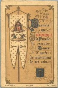 LEINWAND BILDER Banner Jeanne d Arc 50X70 CM - Bild 1 von 4