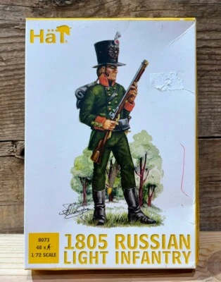 HaT, 1805 Russian Light Infantry, 8073, 1:72 Scale, Model Figure Kit, NIB - Image 1 of 4