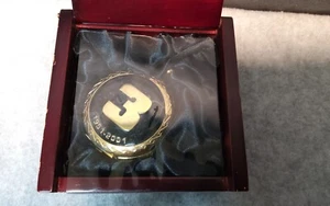Commemorative Dale Earnhardt Sr. Gold Tone Pocket watch In Wooden Display Box - Picture 1 of 8