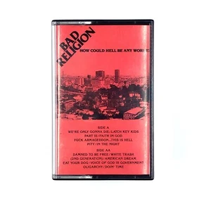 BAD RELIGION HOW COULD HELL BE ANY WORSE? Cassette Tape Music 1988 Reissue Rare - Picture 1 of 5