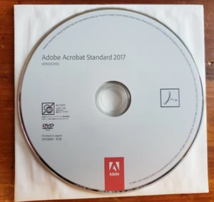 Adobe Acrobat Standard 2017 Windows Install Disc with Serial Number - Picture 1 of 1