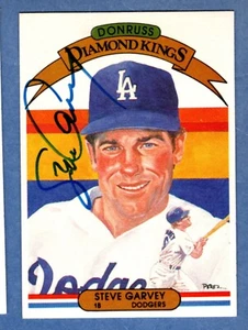 1982 Donruss Diamond King # 3 Steve Garvey Autograph - Picture 1 of 1