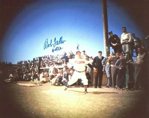 Bob Feller Cleveland Indians HOF signed 8x10 photo autograph not Beckett PSA - Picture 1 of 1