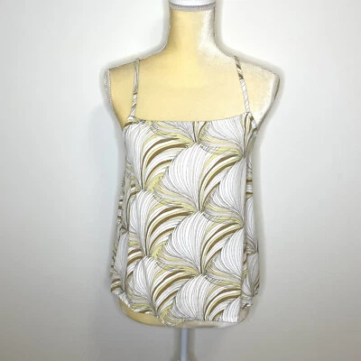 Camiseta sin mangas RVCA para mujer pequeña ajustable correas de espagueti entrecruzada neutra Foto 1 de 4