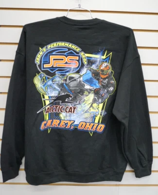 John's Performance Shop Arctic Cat Snowmobile JPS Logo Sweatshirt S L XL 2X 3X - Image 1 of 4
