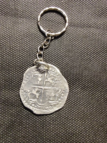 Atocha Spanish Colonial 8 Reale Shipwreck Coin  Key Chain Cover