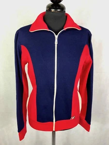 Cult vintage '70 Veste Iième Femme Bicolore Veste Sport Femme SZ.M - 44 - Picture 1 of 4