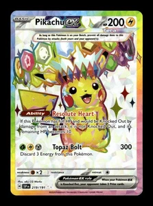 Pikachu ex - 219/191/ - Holo Ultra Rare NM - Picture 1 of 2