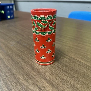 Vintage Matchstick Canister Christmas Matches Wood Red Tip - Picture 1 of 7