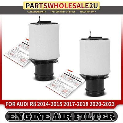 2pcs Engine Air Filter for Audi R8 2014-2015 4.2L 2017-2018 2020-2023 V10 5.2L - Image 1 of 4